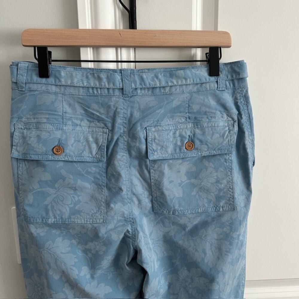 Sundance NWT Bastille Easy Pants Button-Fly Size: 6 Color: Blue Floral - Picture 8 of 11